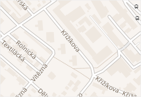 Křižíkova v obci Trutnov - mapa ulice