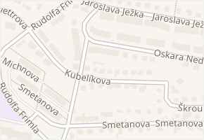Kubelíkova v obci Trutnov - mapa ulice