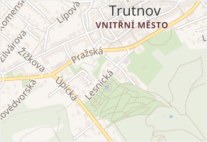Lesnická v obci Trutnov - mapa ulice
