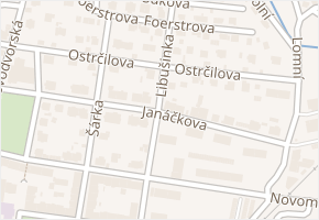 Libušinka v obci Trutnov - mapa ulice