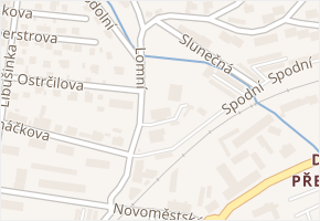 Lomní v obci Trutnov - mapa ulice