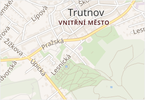 Lužická v obci Trutnov - mapa ulice
