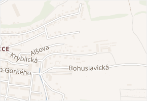 Mánesova v obci Trutnov - mapa ulice