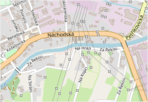 Na Hrázi v obci Trutnov - mapa ulice