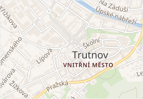 Na Vrchu v obci Trutnov - mapa ulice