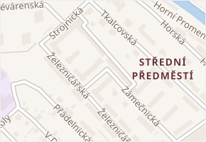 náměstí Horníků v obci Trutnov - mapa ulice