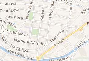Pavla Křížkovského v obci Trutnov - mapa ulice