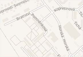 Pomněnková v obci Trutnov - mapa ulice