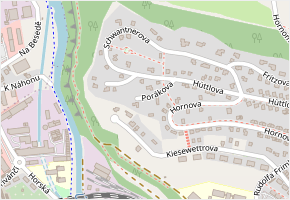 Porákova v obci Trutnov - mapa ulice