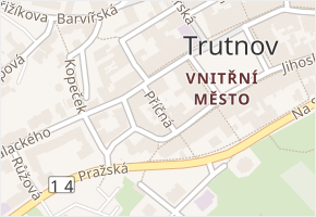 Příčná v obci Trutnov - mapa ulice