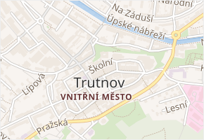 Průchod v obci Trutnov - mapa ulice