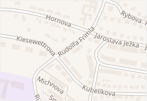 Rudolfa Frimla v obci Trutnov - mapa ulice