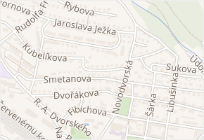 Škroupova v obci Trutnov - mapa ulice