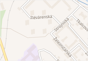 Slévárenská v obci Trutnov - mapa ulice