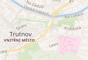 Slezská v obci Trutnov - mapa ulice