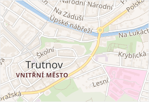 Slovanské náměstí v obci Trutnov - mapa ulice