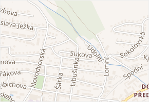 Sukova v obci Trutnov - mapa ulice
