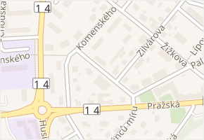 Švábenicova v obci Trutnov - mapa ulice