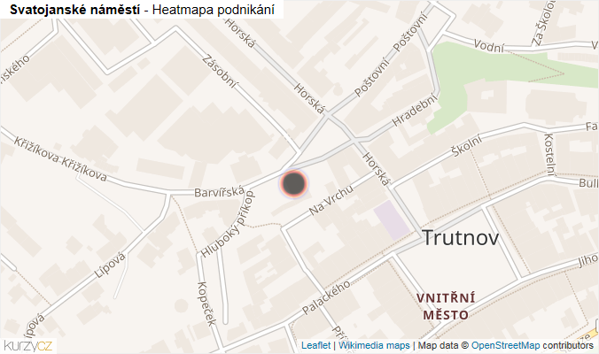 Mapa Svatojanské náměstí - Firmy v ulici.