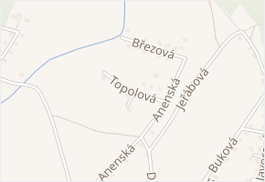 Topolová v obci Trutnov - mapa ulice