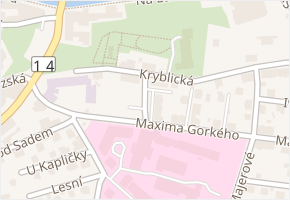 U Nemocnice v obci Trutnov - mapa ulice