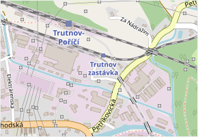 U Rozvodny v obci Trutnov - mapa ulice