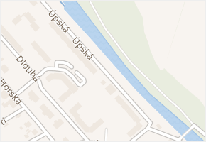 Úpská v obci Trutnov - mapa ulice