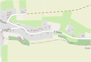 V Důlni v obci Trutnov - mapa ulice