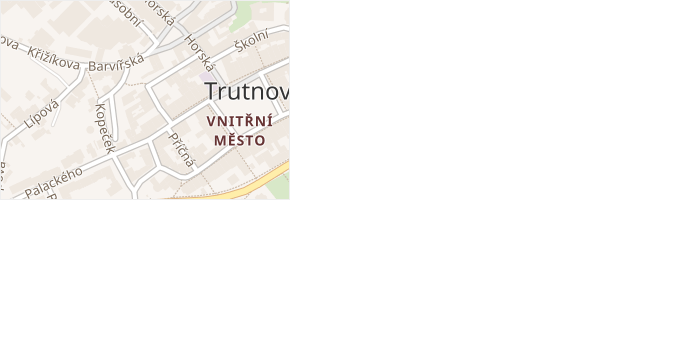 Vězeňská v obci Trutnov - mapa ulice