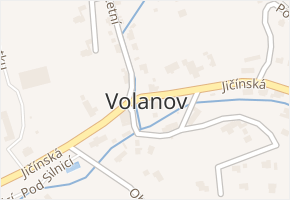 Volanov v obci Trutnov - mapa části obce