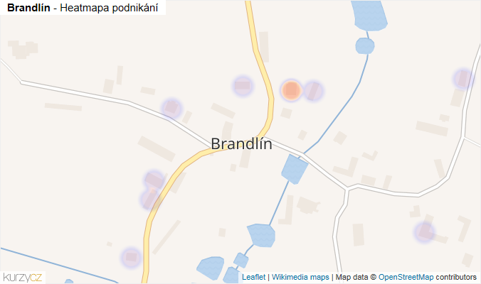 Mapa Brandlín - Firmy v části obce.