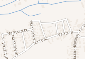 Na Stráži IV v obci Tuchlovice - mapa ulice