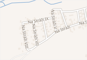 Na Stráži VI v obci Tuchlovice - mapa ulice