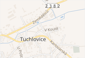 U Staré školy v obci Tuchlovice - mapa ulice