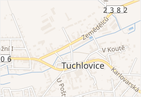 V Chaloupkách v obci Tuchlovice - mapa ulice