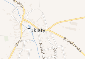 Akátová v obci Tuklaty - mapa ulice