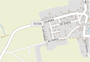 K Zahrádkám v obci Tuklaty - mapa ulice