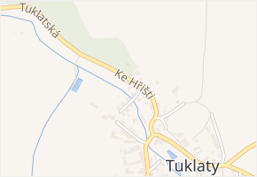Ke Hřišti v obci Tuklaty - mapa ulice