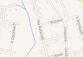 Na Rafandě v obci Tuklaty - mapa ulice