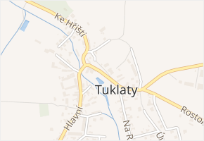 Na Valech v obci Tuklaty - mapa ulice