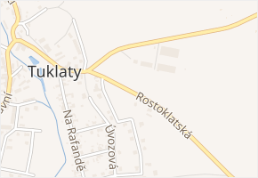 Rostoklatská v obci Tuklaty - mapa ulice