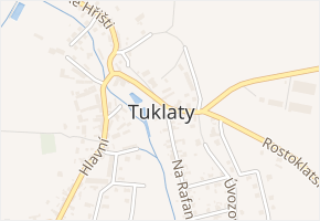 Tuklaty v obci Tuklaty - mapa části obce