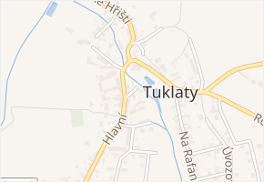 U Lávky v obci Tuklaty - mapa ulice