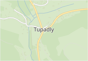 Tupadly v obci Tupadly - mapa části obce