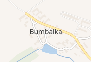 Bumbalka v obci Turkovice - mapa části obce
