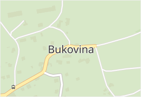Bukovina v obci Turnov - mapa části obce