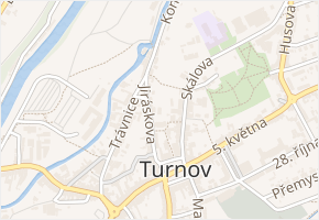 Děkanská v obci Turnov - mapa ulice