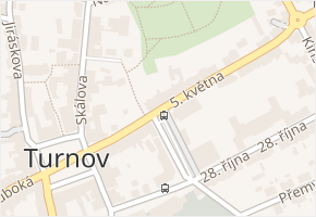 Havlíčkovo náměstí v obci Turnov - mapa ulice