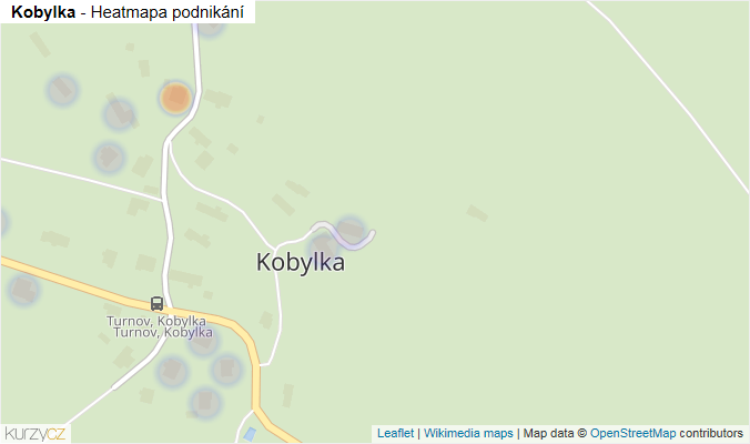 Mapa Kobylka - Firmy v části obce.