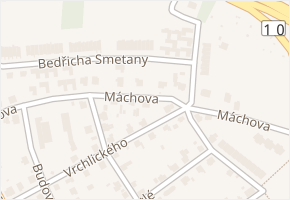 Máchova v obci Turnov - mapa ulice